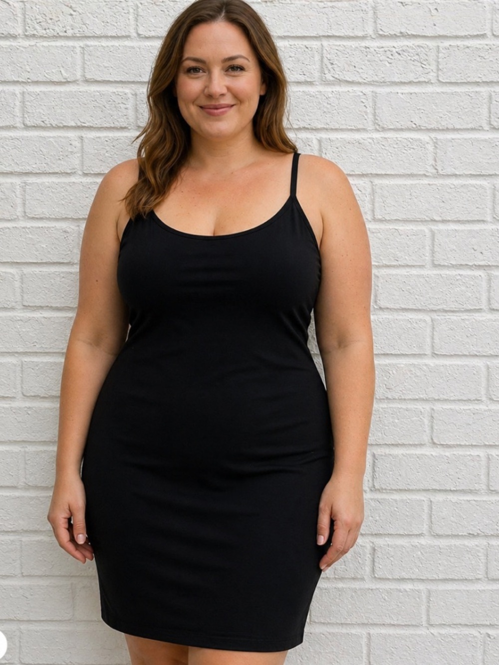 Lane Bryant Size 14 Black Slip Dress Adjustable Straps NWT